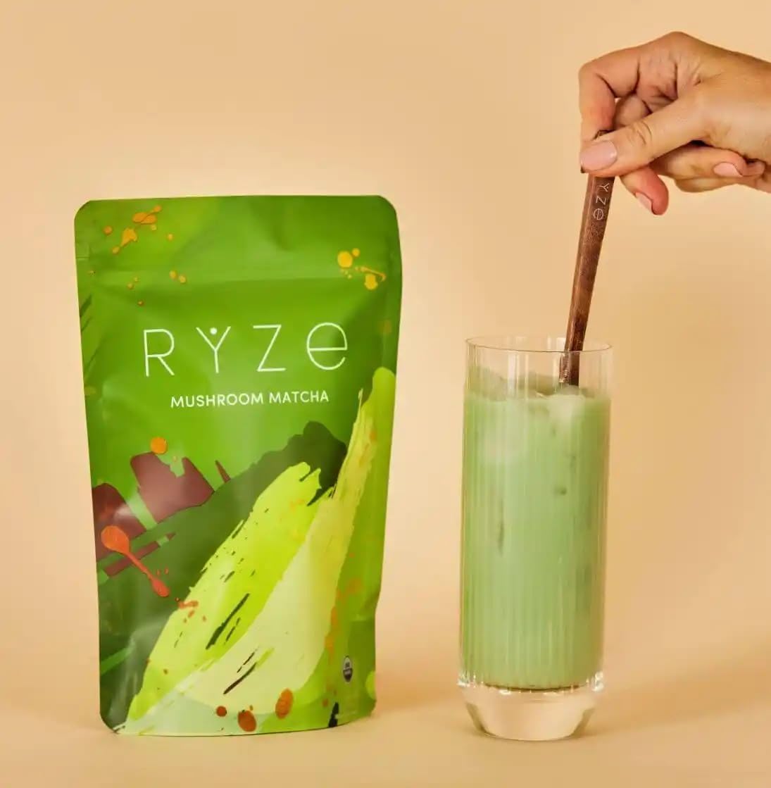 Ryze Mushroom Matcha organic 30 servings